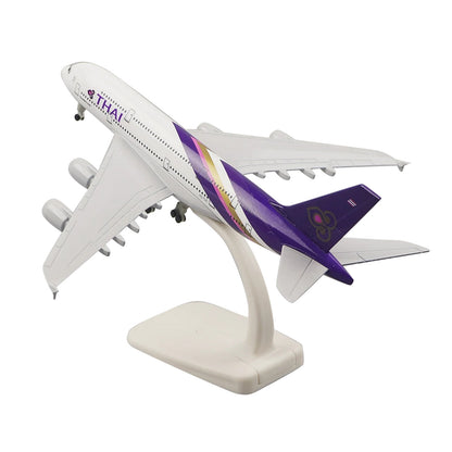 1/400 20cm Aircraft Thai Airways A380 Alloy Plane Model Static Display Craft