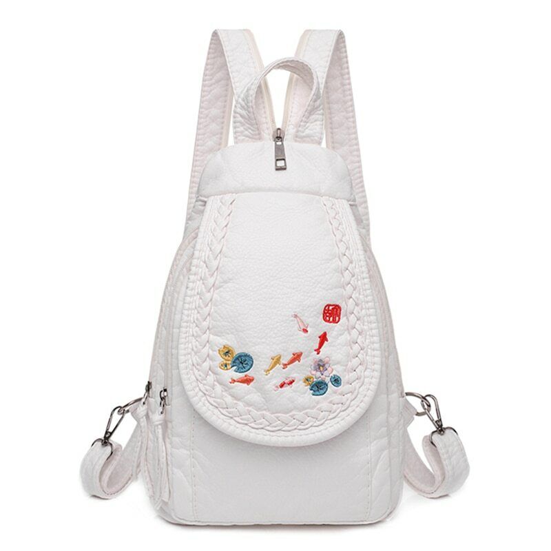 High Quality Backpack Women New Leather Backpack School Bag for Teenage Girls