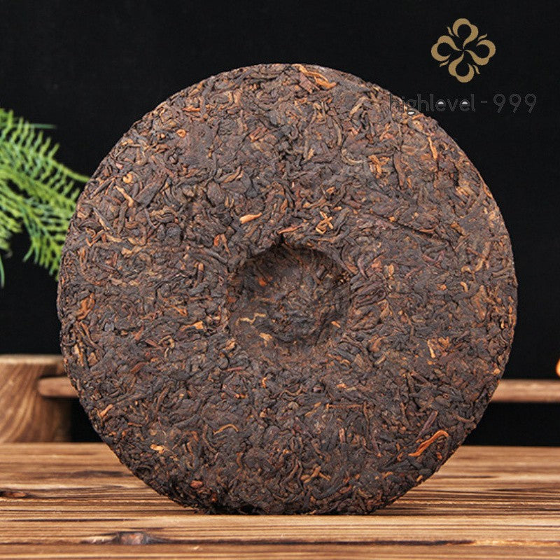357g 2012 Yunnan Pu'er Tea Cake Ripe Pu erh Tea Cake Lang He Tea Aged