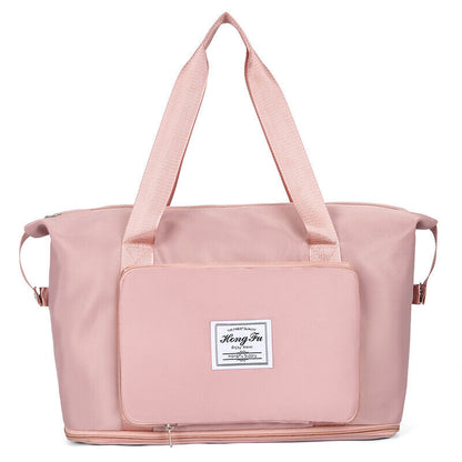 Foldable Sports Bag For Women Gym Swimming Ultralight Waterproof Wet Pocket