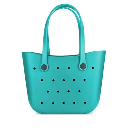 Beach Tote Bag Rubber Basket Travel Beach Pool Sports Outdoor Shoulder HandBag