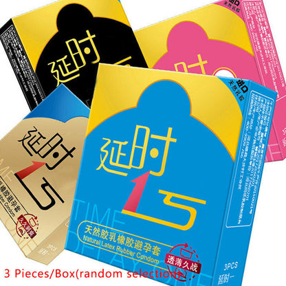 Latex Condoms For Men 3D/5D Spike Dotted Ribbed G-Spot Contraceptive Condoms