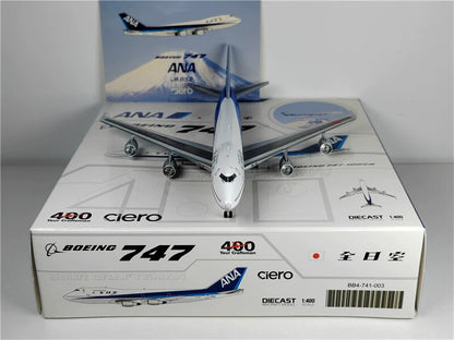 BigBird All Nippon Airways for BOEING B747-100SR JA8152 With Sticker 1/400 Model
