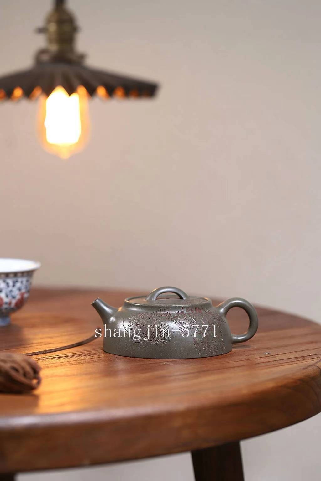 Chinese Tea Pot Handmade Carved Real Yixing Zisha Old Duan Clay Master Pot 190ml