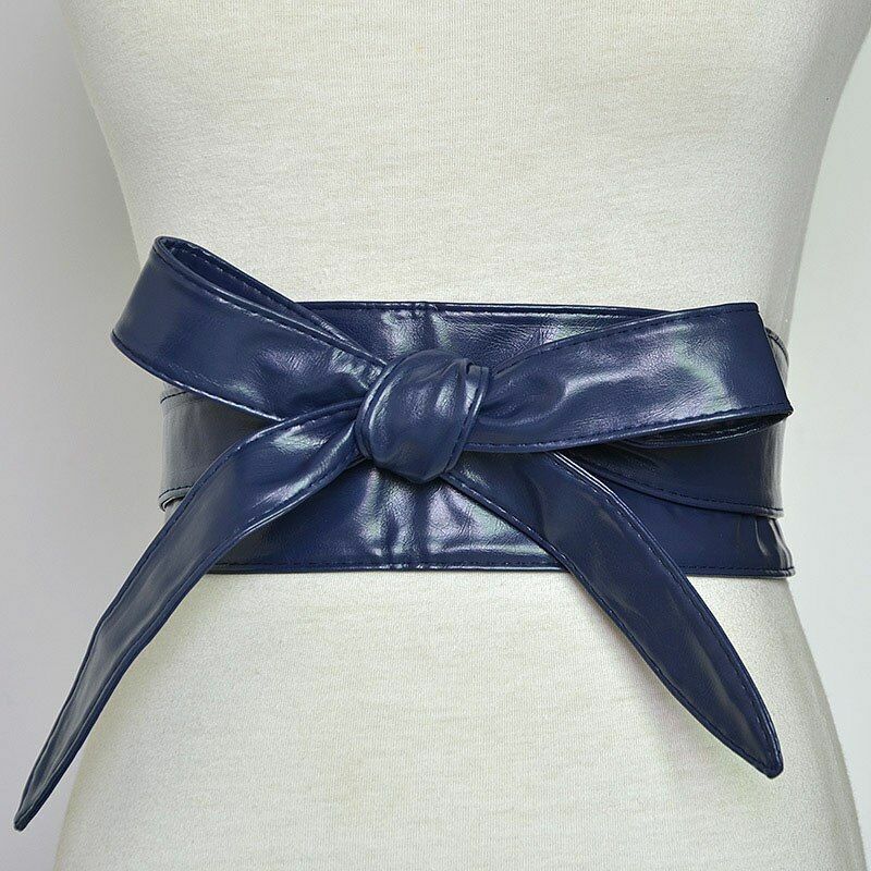 Women Corset Belt Ladies Wide Leather Waistbands Fashion Dress High Waist Wrap