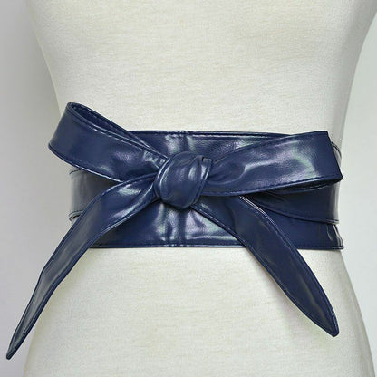 Women Corset Belt Ladies Wide Leather Waistbands Fashion Dress High Waist Wrap