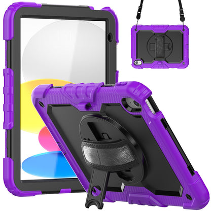 For iPad 10.9 10th 2022 360 rotating silicone shockproof protective case 12color