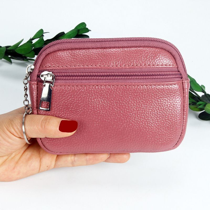Fashion Zipper Short Wallet Bag Synthetic Leather Clutch Card Holder Coin Purses