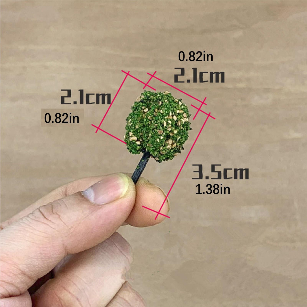 12Pcs Simulation Bush Tree Model Miniature Scene For 1:35/1:48/1:72/1:87 Scale