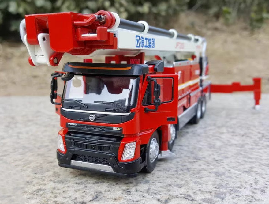 1:50 XCMG P72/S5 Elevated Jet Fire Truck Engine Recue Vehicle Diecast Model