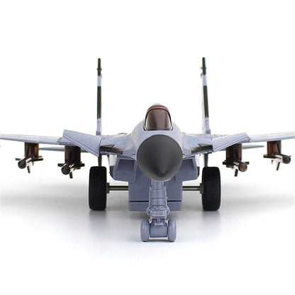 1:100 J-15 Alloy Fighter Aviation Aircraft Airplane Model With Sound & Light B