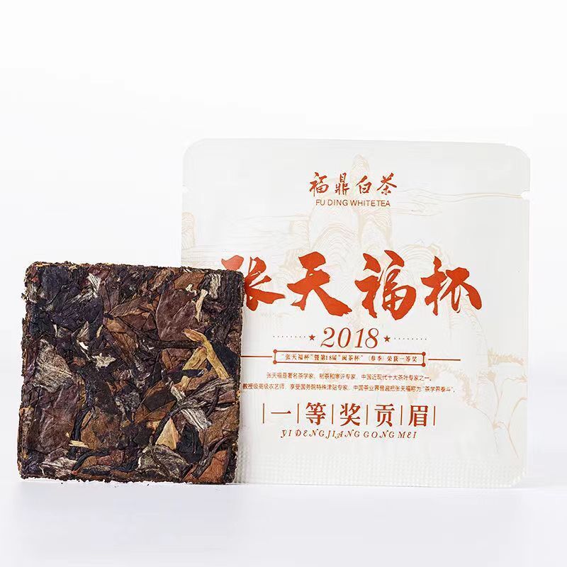 30Pcs Chinese Gongmei White Tea Brick Mini Fuding White Tea One Piece One Cup