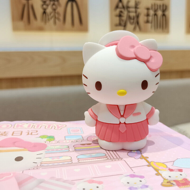 Genuine Sanrio Miniso Hellokitty Toy Figure Doll Cute Cat Decoration