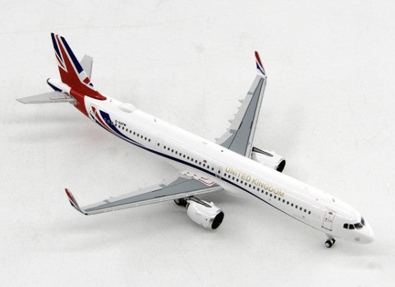 1:400 Panda UNITED KIMDOM AIRBUS A321neo Passenger Aircraft Diecast Plane Model