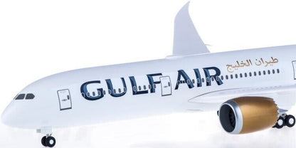 1:200 31CM Hogan GULF AIR BOEING 787-9 Passenger Airplane ABS Plastic Model