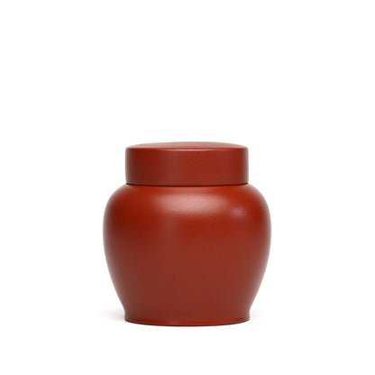 Real Yixing Zisha Zhu Clay Tea Canister Small Size for Loose Tea Jar with Lid