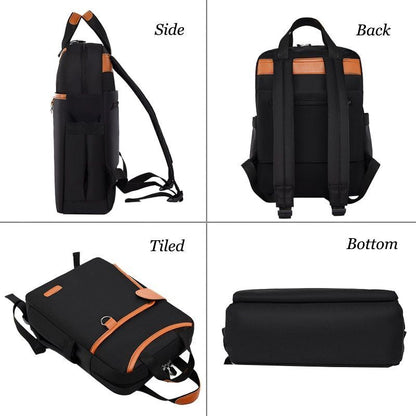 Oxford Backpack Waterproof Multifunction Bag 20-35L Polyester Zipper Soft Handle