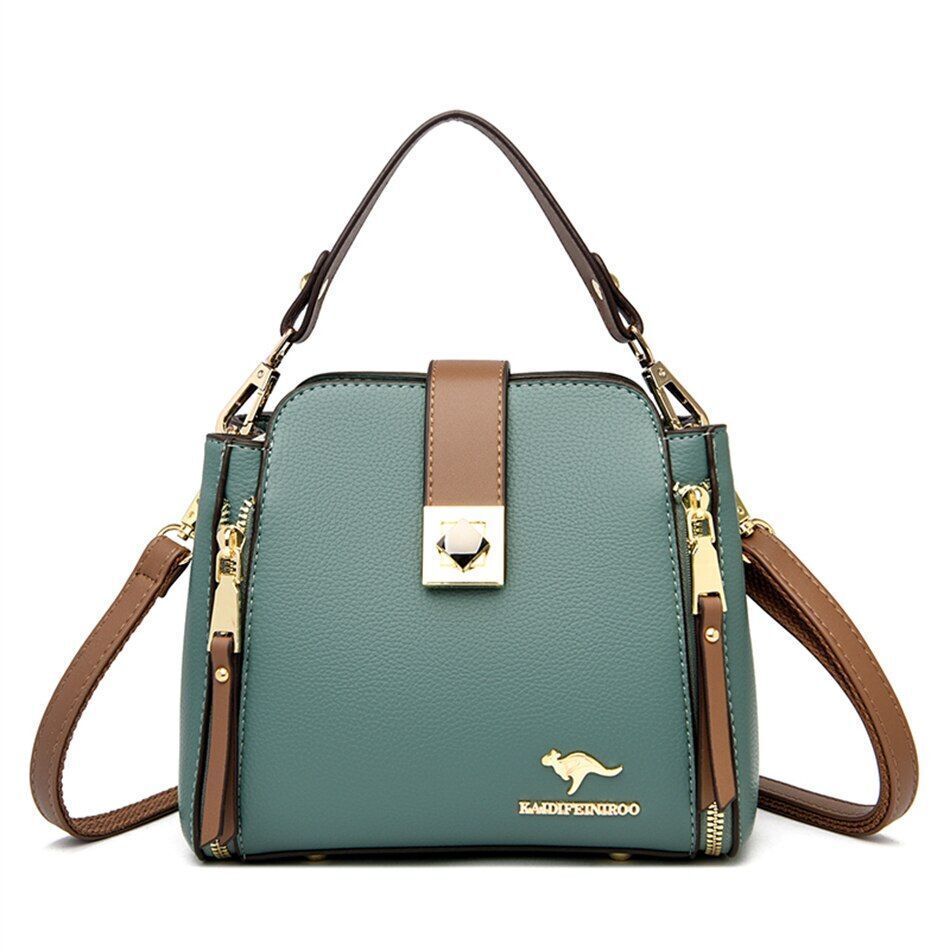 Synthetic Leather Handbag Purse Bag Shoulder Crossbody Messenger Small 20*18*9CM