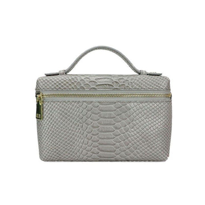 Handbag Ostrich Leather Portable Bag Small Square Clutch Bags Purse 19*12*6 CM