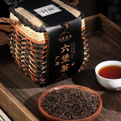 500g Premium Wuzhou Liubao Dark Tea 2016 Authentic Ripe Tea Aroma Dark Tea