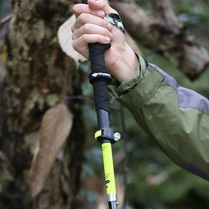Carbon Fiber Walking Sticks Folding Trekking Poles Outdoor Camping Hiking Trail