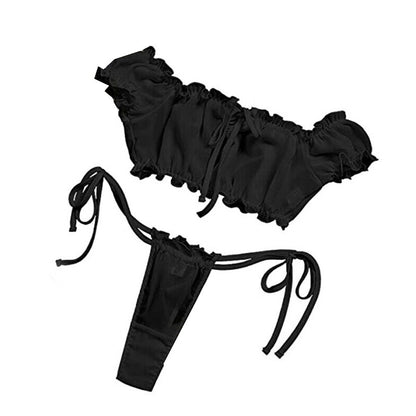 Women's Sexy Lingerie Top Bra Thong Set Ladies Underwear Nightwear Sleepwear Uk