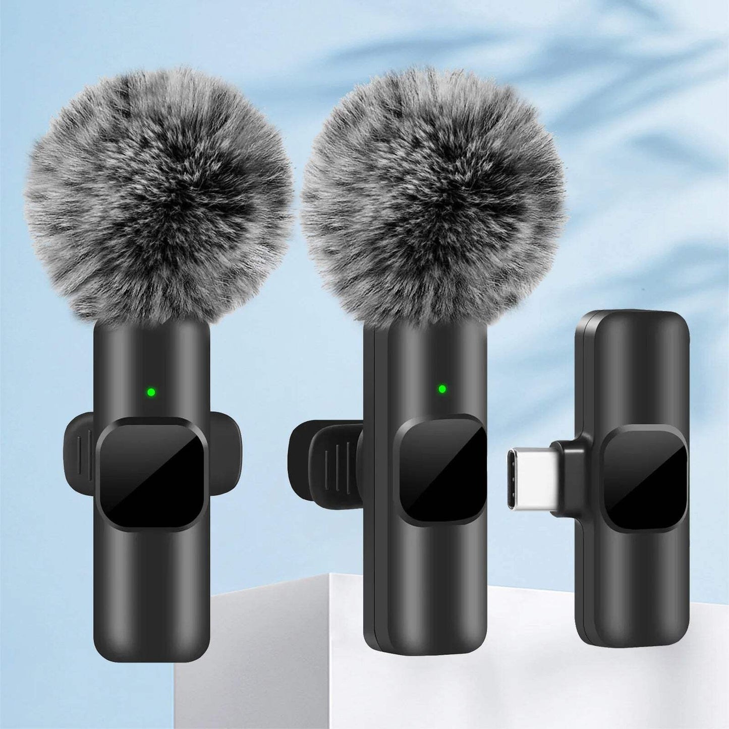 Wireless Lavalier Microphone Audio Video Recording Mini Mic