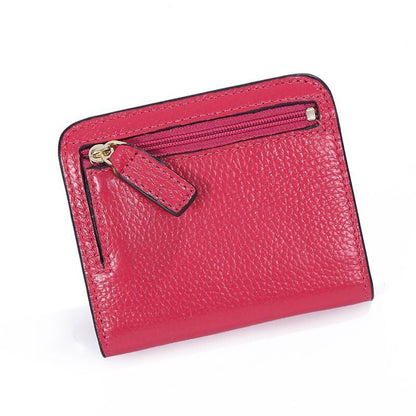Fashion Leather Wallet Mini Purse Small Pouch Coin Pocket Zipper 10.5*9*1CM 1 PC