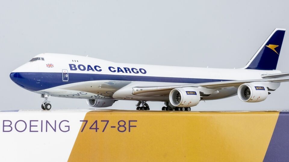 1:400 NG Model BOAC BOEING 747-8F Passenger Airplane Diecast Aircraft Model