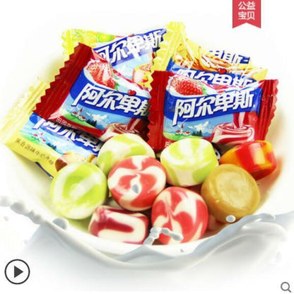 100~500g Alpine Milk Hard Candy Strawberry orange Mix Flavors Party Daily snack