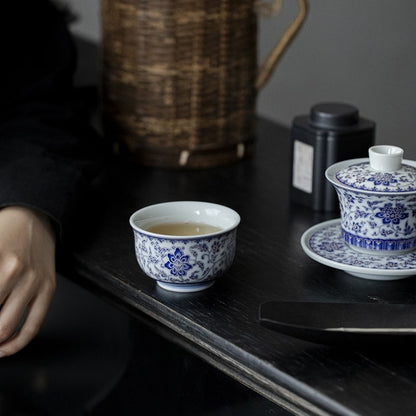 Chinese Tea Cup Blue-and-white Porcelain Master Cup 120ml Ceramic Cup Of Tea New