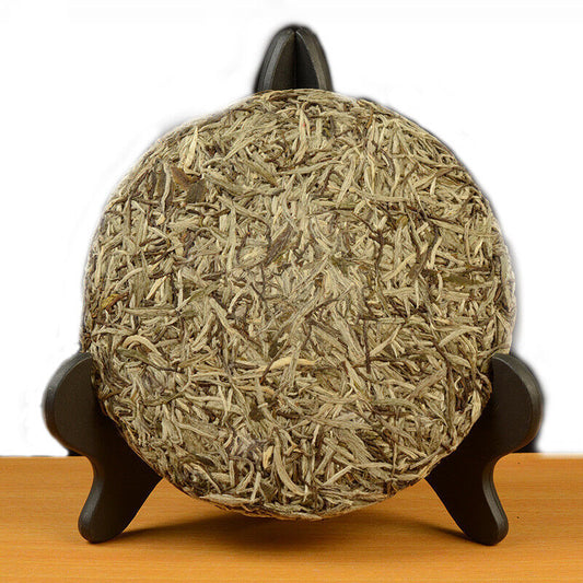 300g White Tea Cake Chinese Fuding Old Natural White Tea Organic Silver Needle