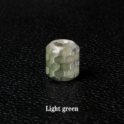 Luminous Resin Snakeskin Knife Pendant EDC Paracord Lanyard Keychain Accessories