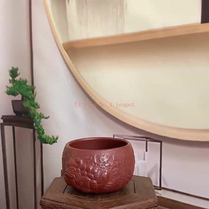 120ml Real Yixing Zisha Purple Clay Tea Cup Toad Carved Handmade Master Cup New