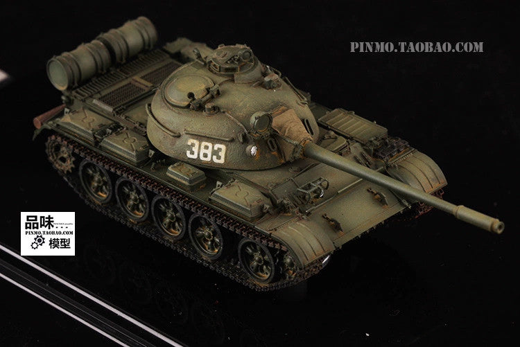 1/72 Scale Soviet T-55A Main Battle Tank Turret Rotatable T55 Russian Army Model