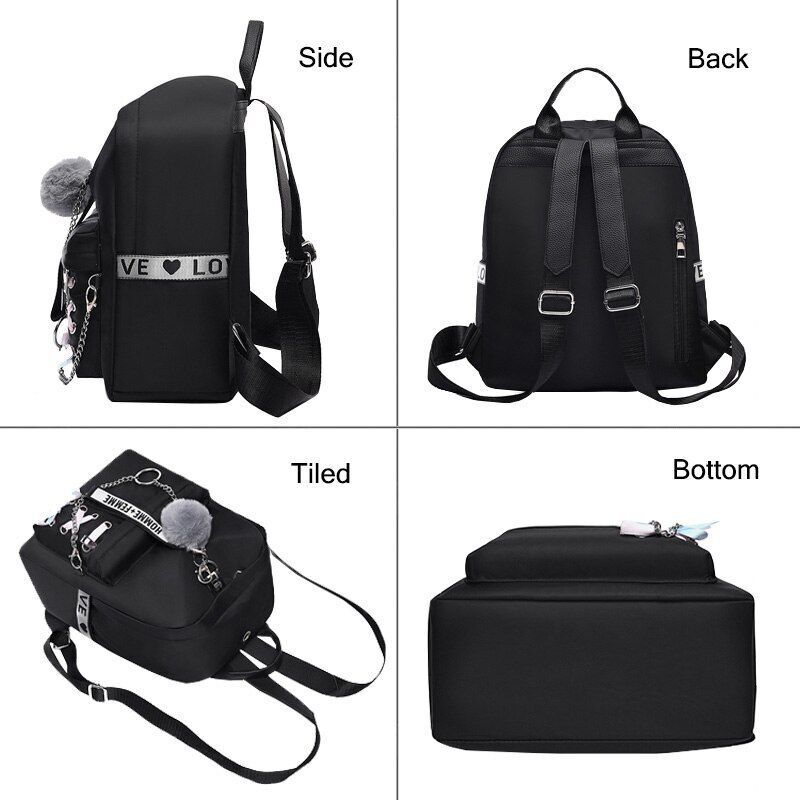 Oxford Backpacks Waterproof Shoulder Traveling School Bags Retro School 20-35 L