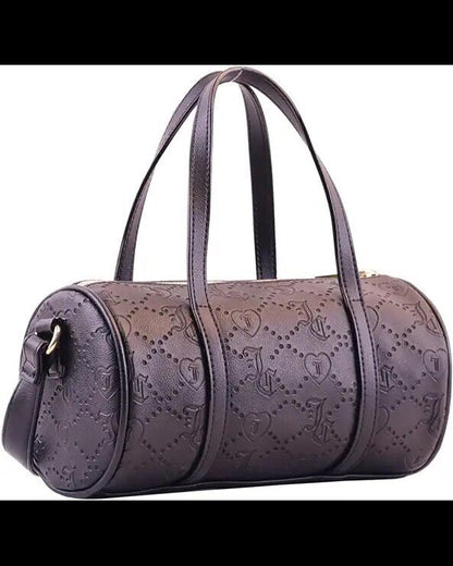 Juicy Couture Black Licorice Best Sellers Mini Barrel Bag Purse Crossbody Gift