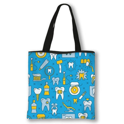 Handbag Casual Tote Bag Shoulder Purse Travelling Storage Pouch Polyester Print
