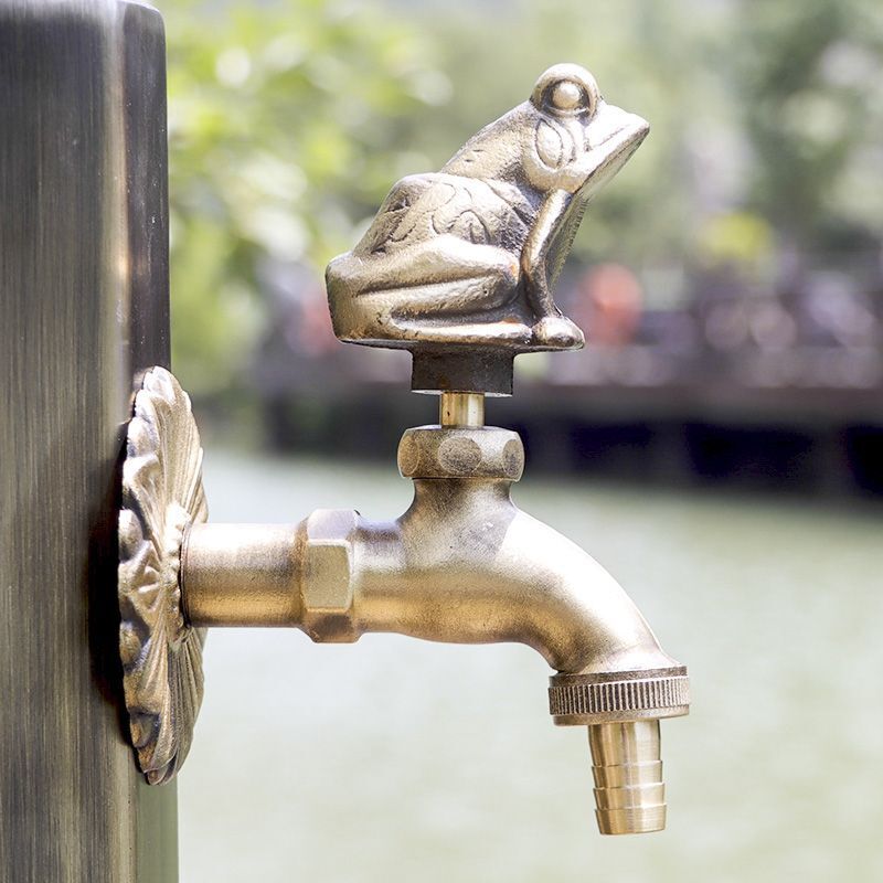 Decorative Garden Faucet Brass Animal Shape Bibcock Retro Tap Bathroom Accessory