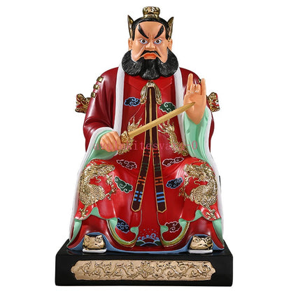 30cm Resin The Statue of Zhang Tianshi in Longhu Mountain Worship Ornaments