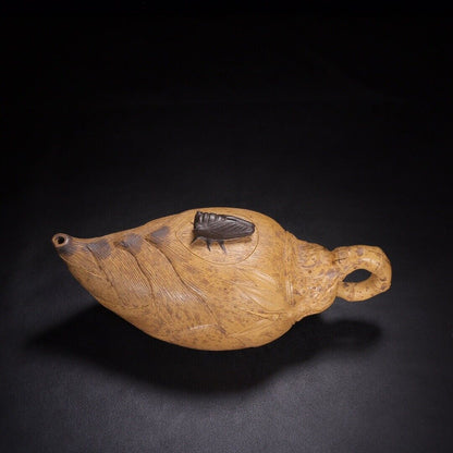 Chinese Yixing Zisha Clay Handmade Exquisite Teapot（竹笋 底款：陈鸣远）