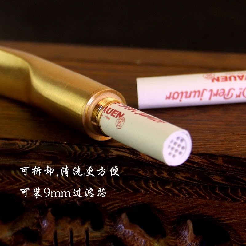 5.9" New Pure Copper Handmade Dry Pipe Dragon Claw Art Removable Cleaning Filter