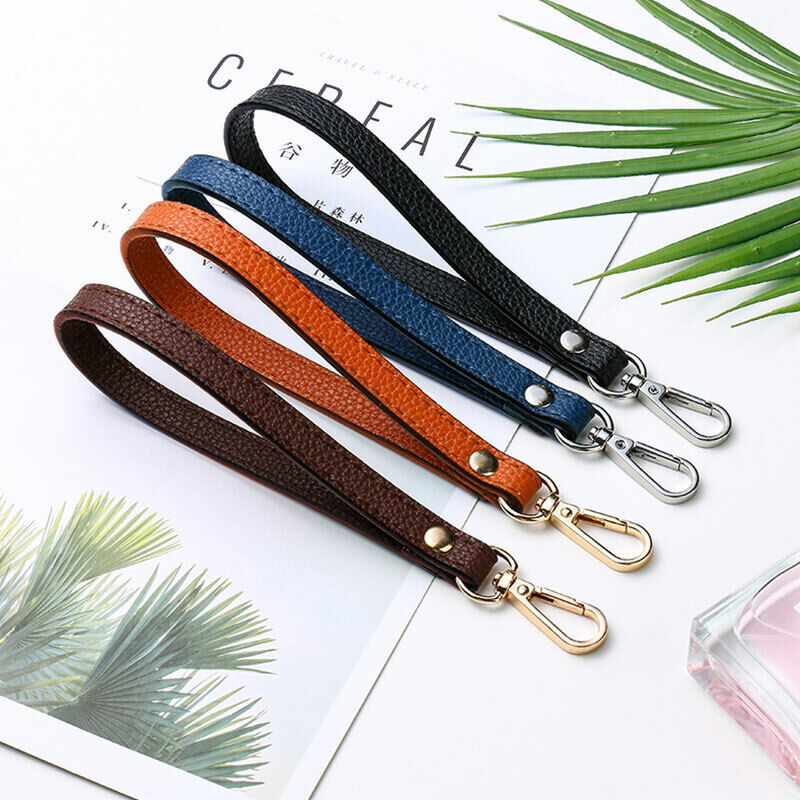PU Leather Wallet Strap Replaceable Handbag Metal Bag Wrist Strap Key Belt