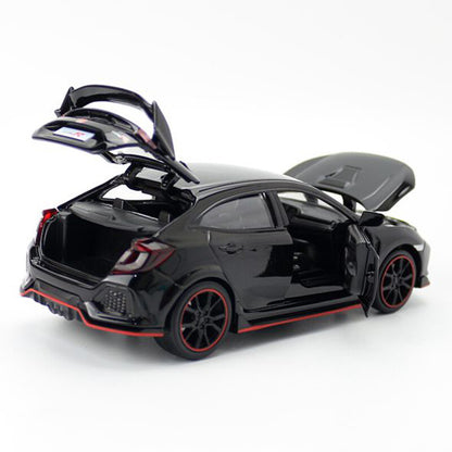 1/32 Honda Civic Type R Model Car Diecast Toy Cars Boys Toys Kids Gifts Black
