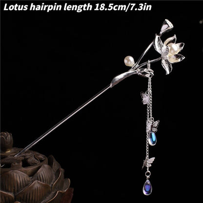 Handmade Tiara Hairpin Flower Fringe Kanzashi Step Shake Headdress Hair Clip