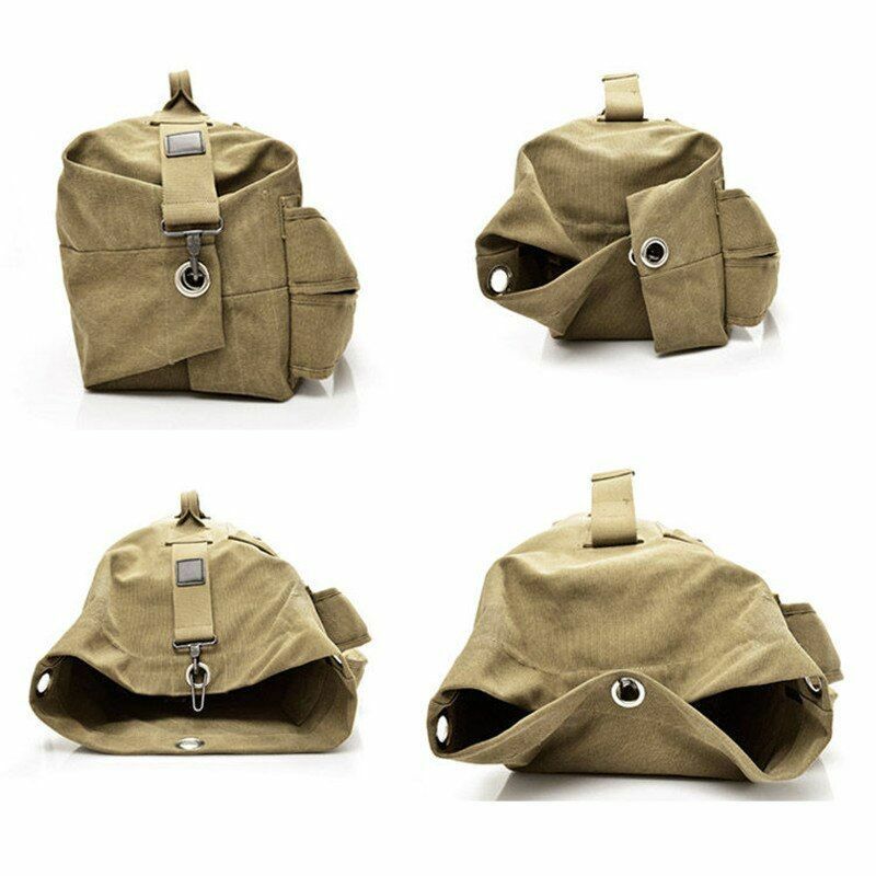 Canvas Backpacks Multi-functional Shoulder Bag Foldable Outdoor Large Rucksack