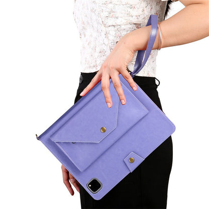 Leather Case with Crossbody Strap for iPad Air 11"/ 10th/11th/12th/13th/Samsung