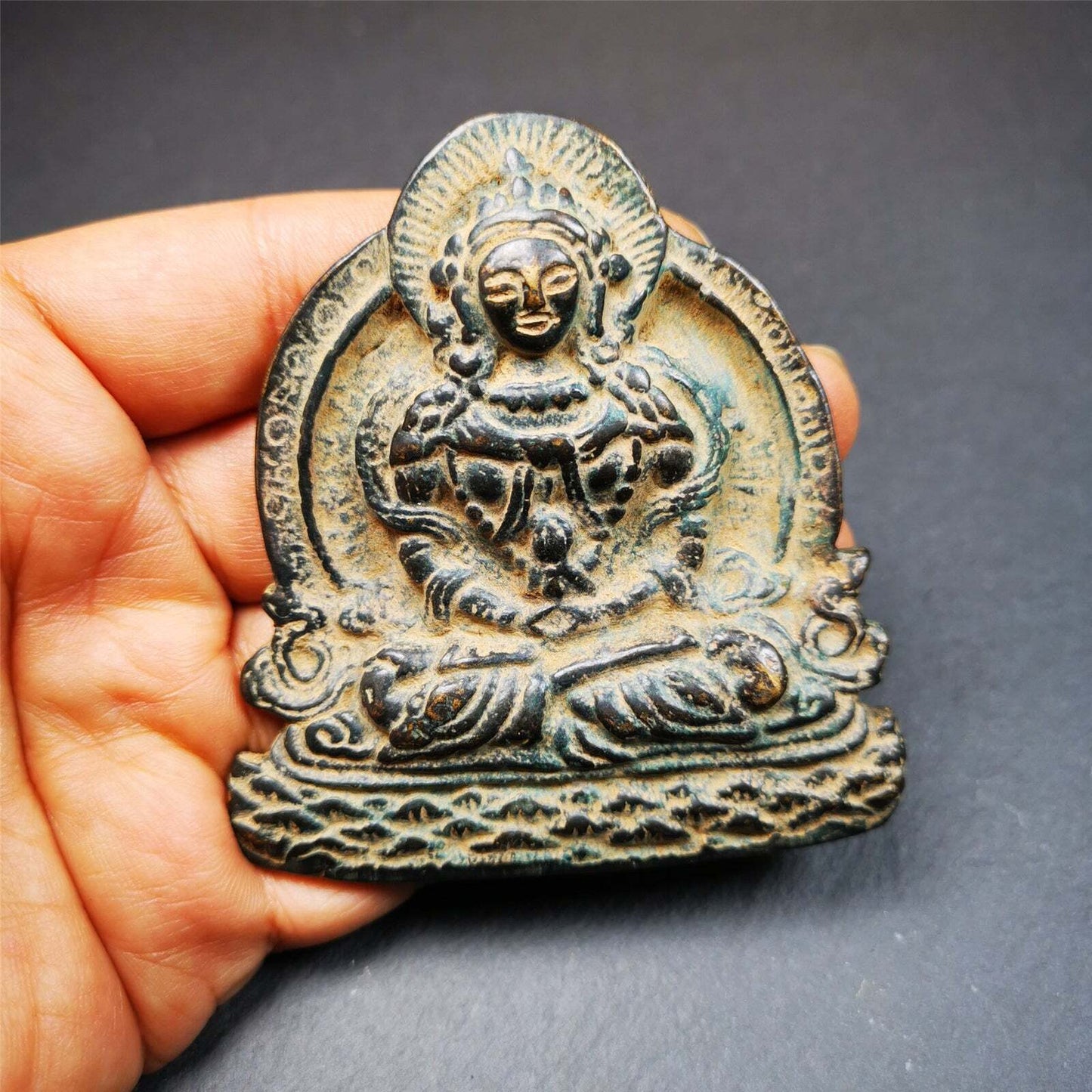 Handmade Tibetan Buddhist Statue Amitayus Buddha of Infinite Life