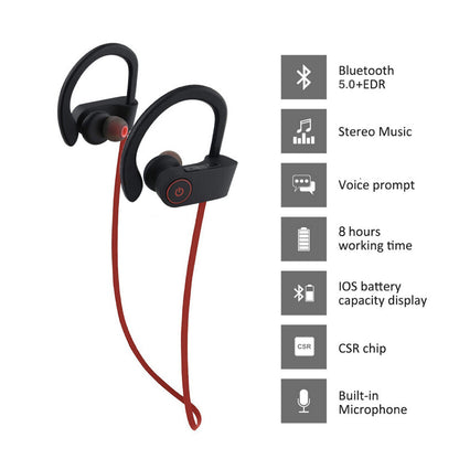 Waterproof Bluetooth 5.0 Earbuds Stereo Sport Wireless Headphones in Ear Headset