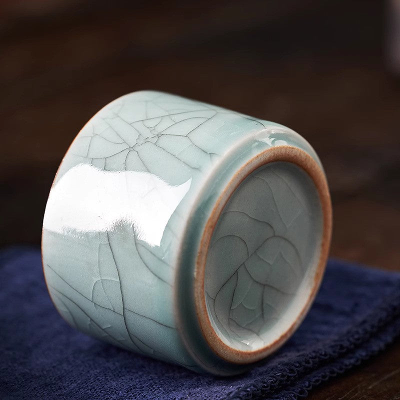 70ML Zen Wing Pattern Small Cup Ceramic Tea Cup Household Tea Cup Tea Set